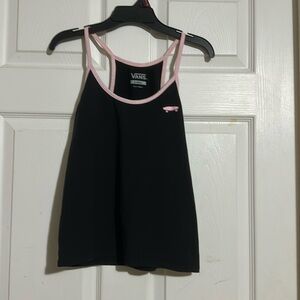 Vans tank black with pink edging